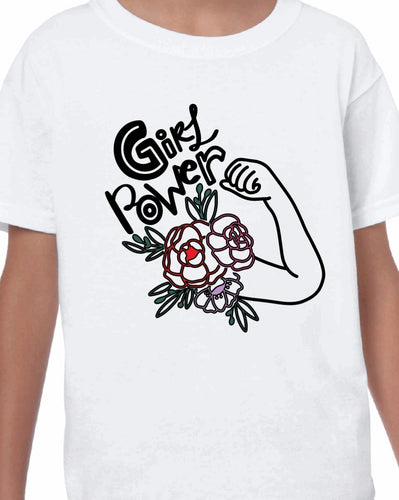 Empowerment tee- Girl Power floral