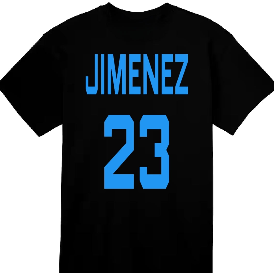 Player name/ number **back of shirt add on**