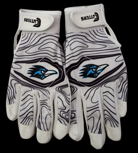 Roadrunner White football gloves