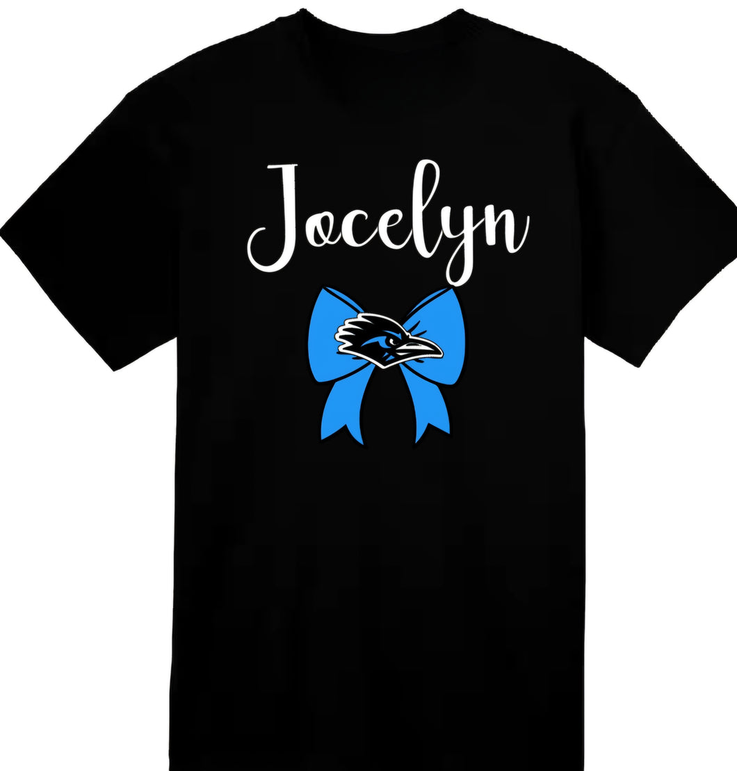 Cheerleaders name with BP bow