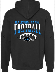 BP football zip down sweatshirt