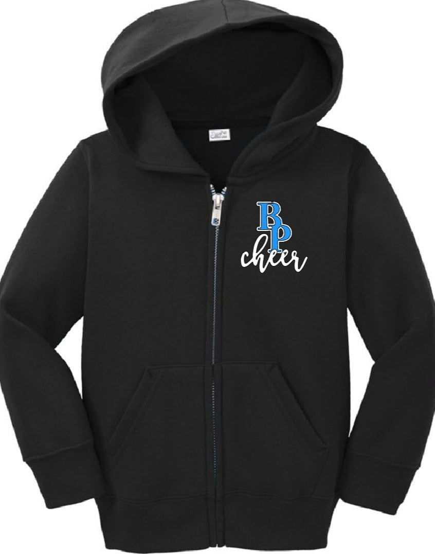 BP cheer zip down sweatshirt