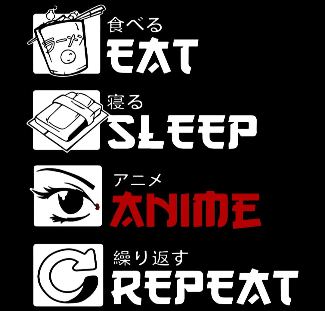 Buy Anime Svg Anime Png Eat Sleep Anime Repeat Svg Otaku Svg Anime Online  in India  Etsy